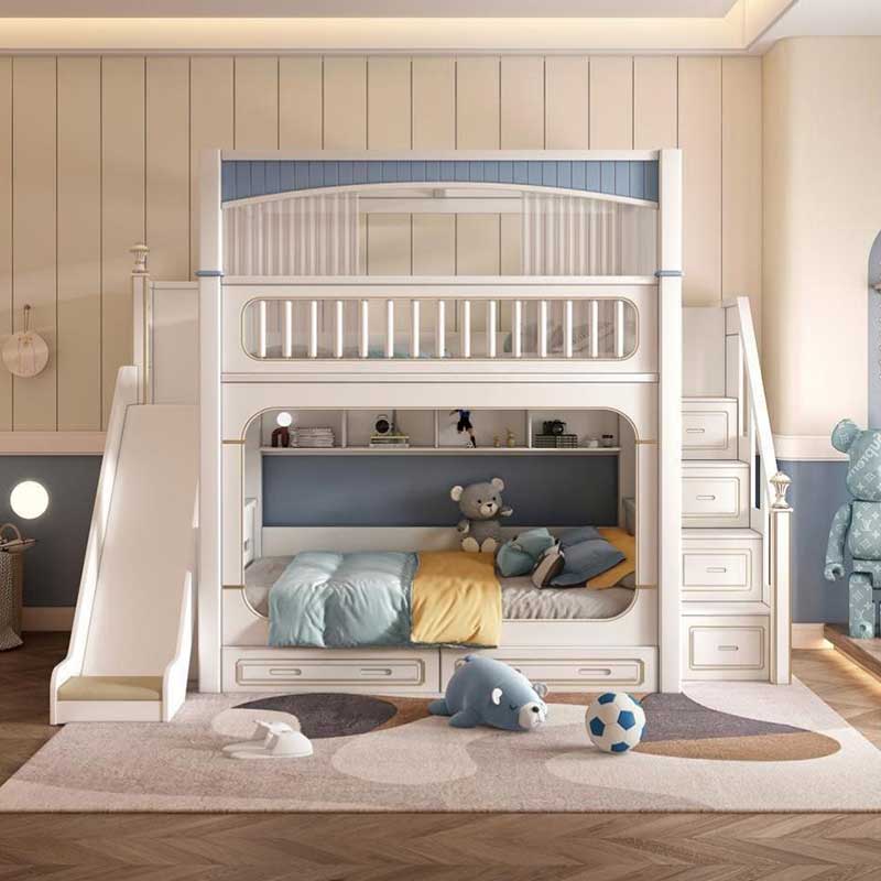 Juego de Muebles Modernos para - Bunk Bed With Stairs And Slide reseña y precio