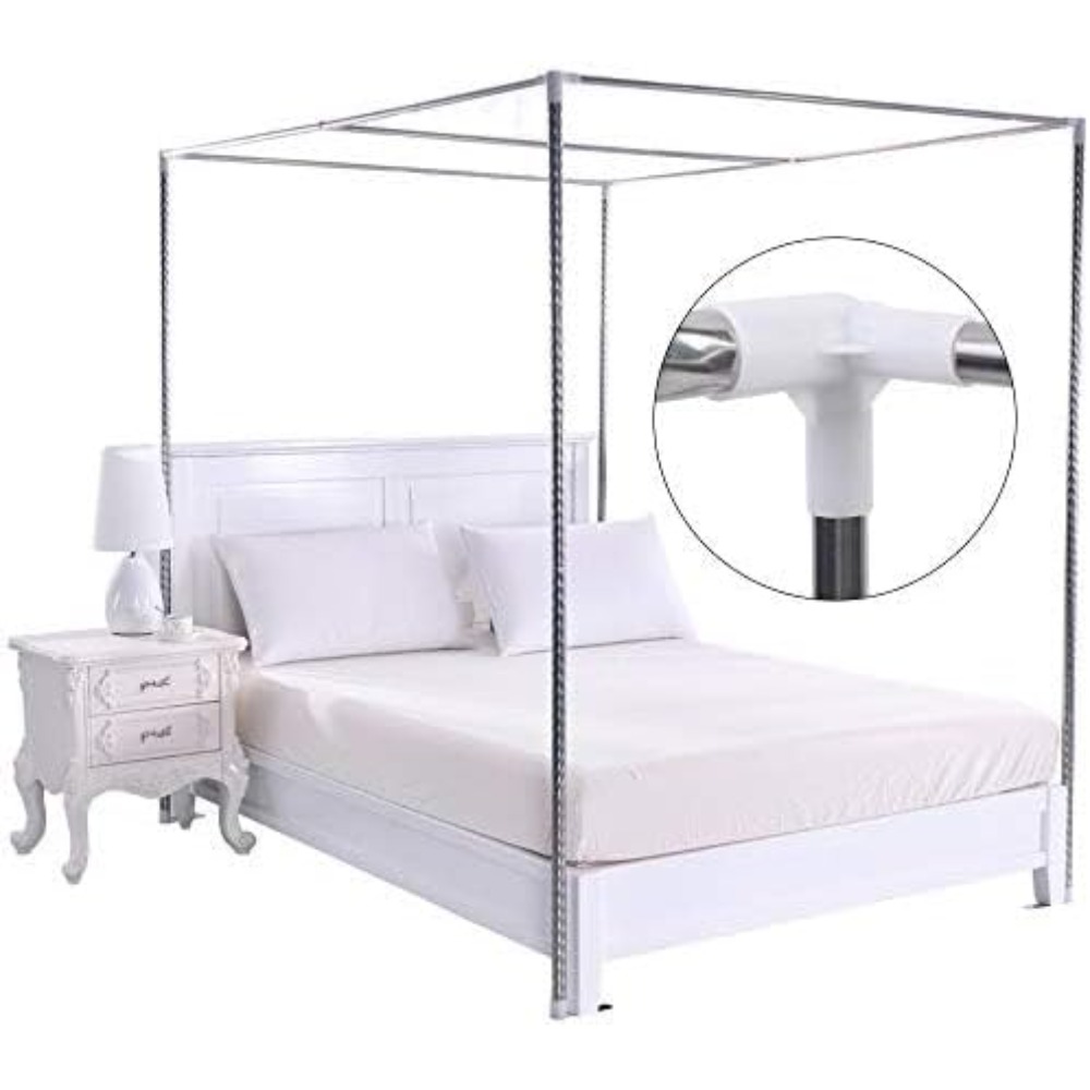 Soporte de metal para mosquite - Canopy Bed Frame Metal Queen reseña y precio