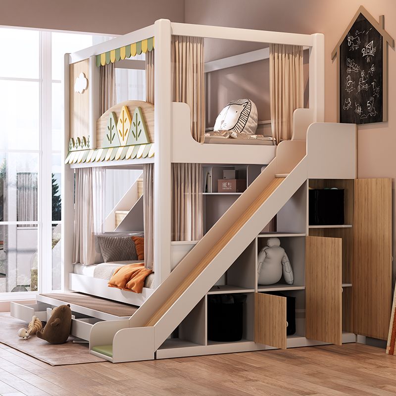 Cama litera infantil moderna c - Bunk Bed With Stairs And Slide reseña y precio