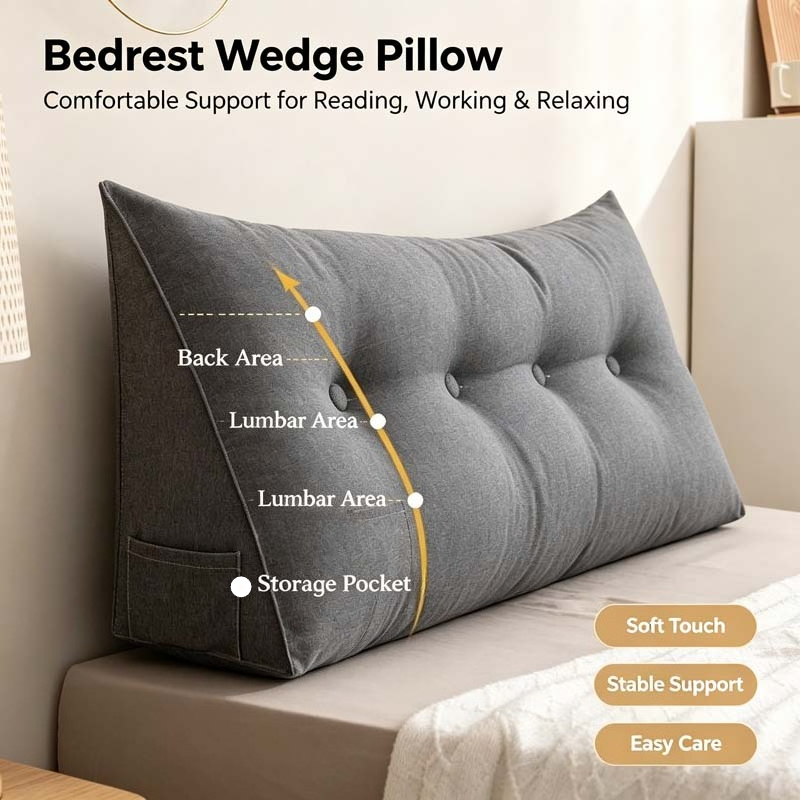 Cojín Grande para Cabecero, Re - Headboard Cushion Backrest Tatami reseña y precio