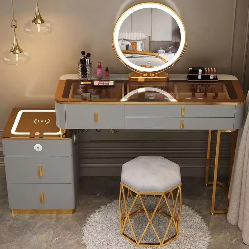 Muebles de Dormitorio Modernos - Dressing Table Vanity With Lighted Mirror reseña y precio