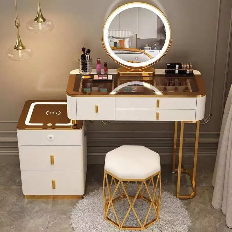 Muebles de Dormitorio Modernos - Dressing Table Vanity With Lighted Mirror reseña y precio