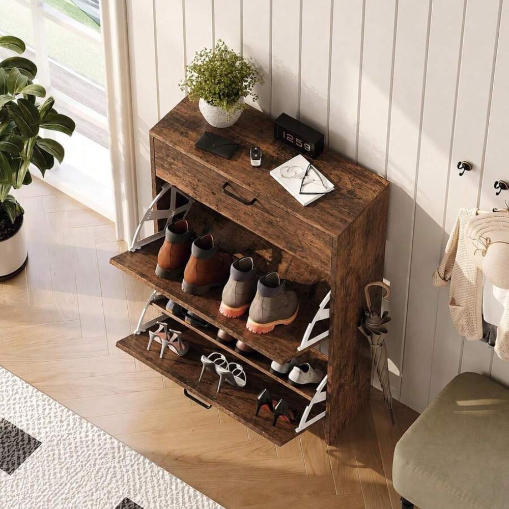 Zapatero Estrecho para Entrada - Shoe Rack Cabinet Narrow Entryway reseña y precio